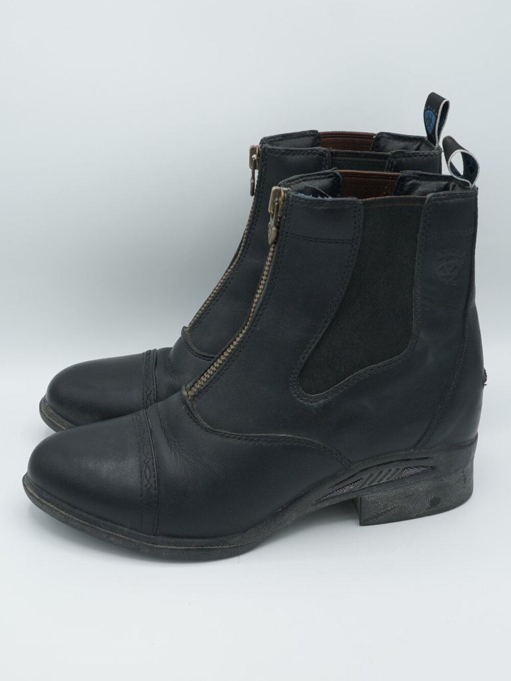 Ariat Black Leather Front Zip Cobalt Quantum Paddock Boots Women's Size 9.5 - Picture 2 of 10